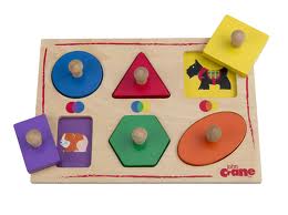 Large knobbed puzzles for toddlers