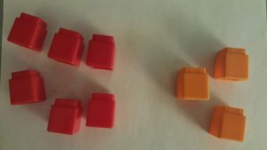 unifix cubes scattered