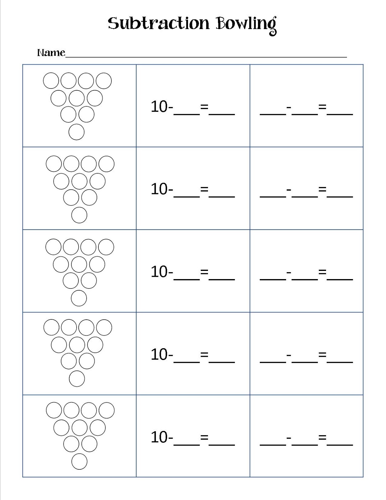 subtraction-bowling-early-math-counts