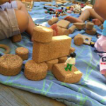 babies with blocks